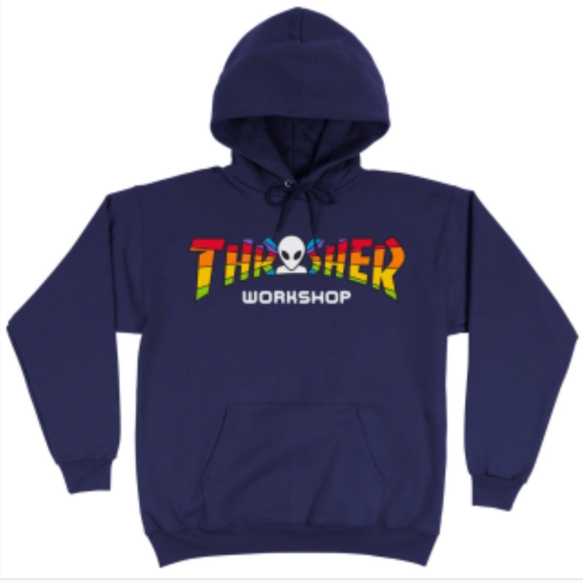 Alien Workshop x Thrasher blue hoodie medium