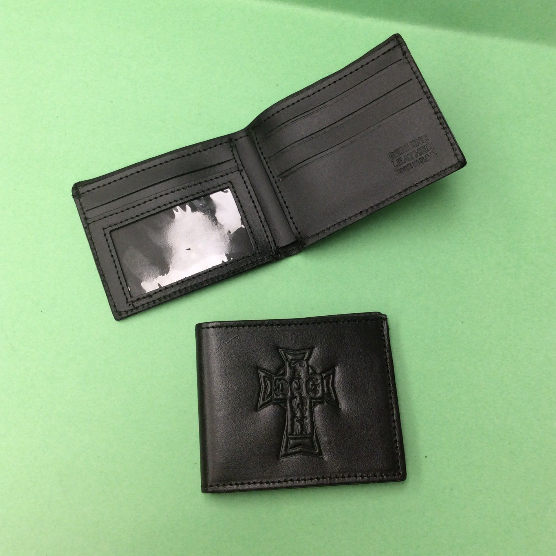 Leather store billfold wallet
