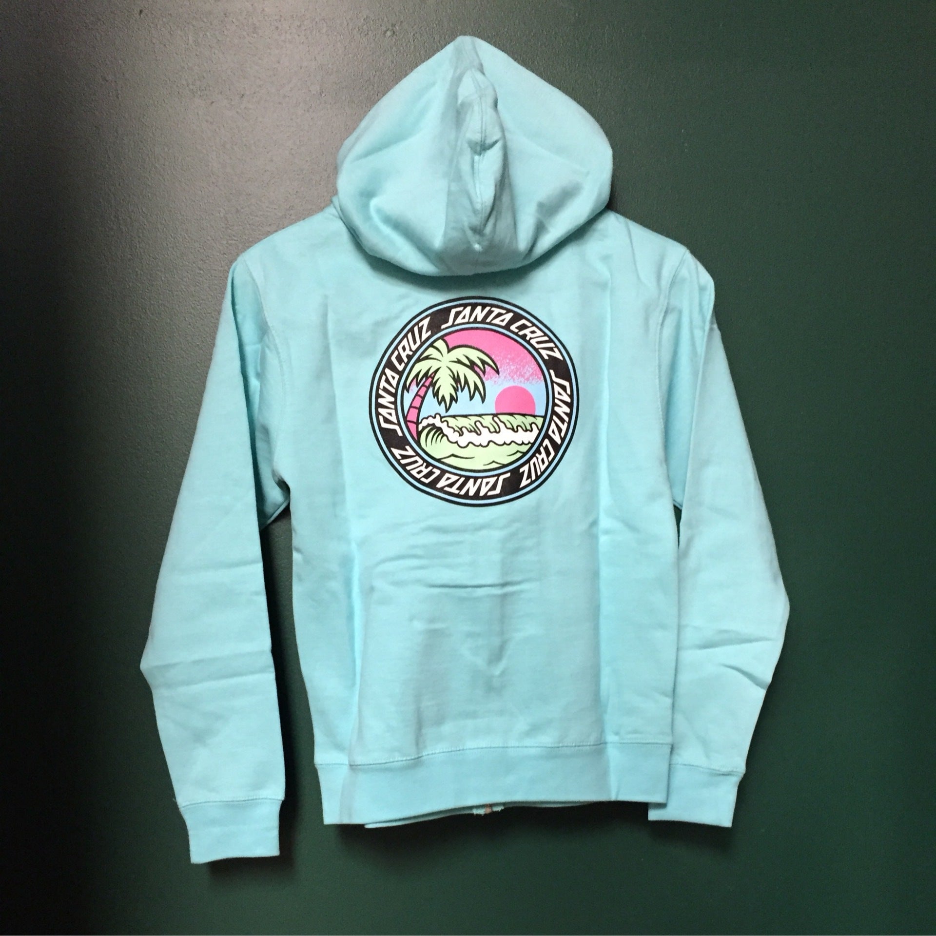 Santa Cruz paradise break zip up hoodie girls medium